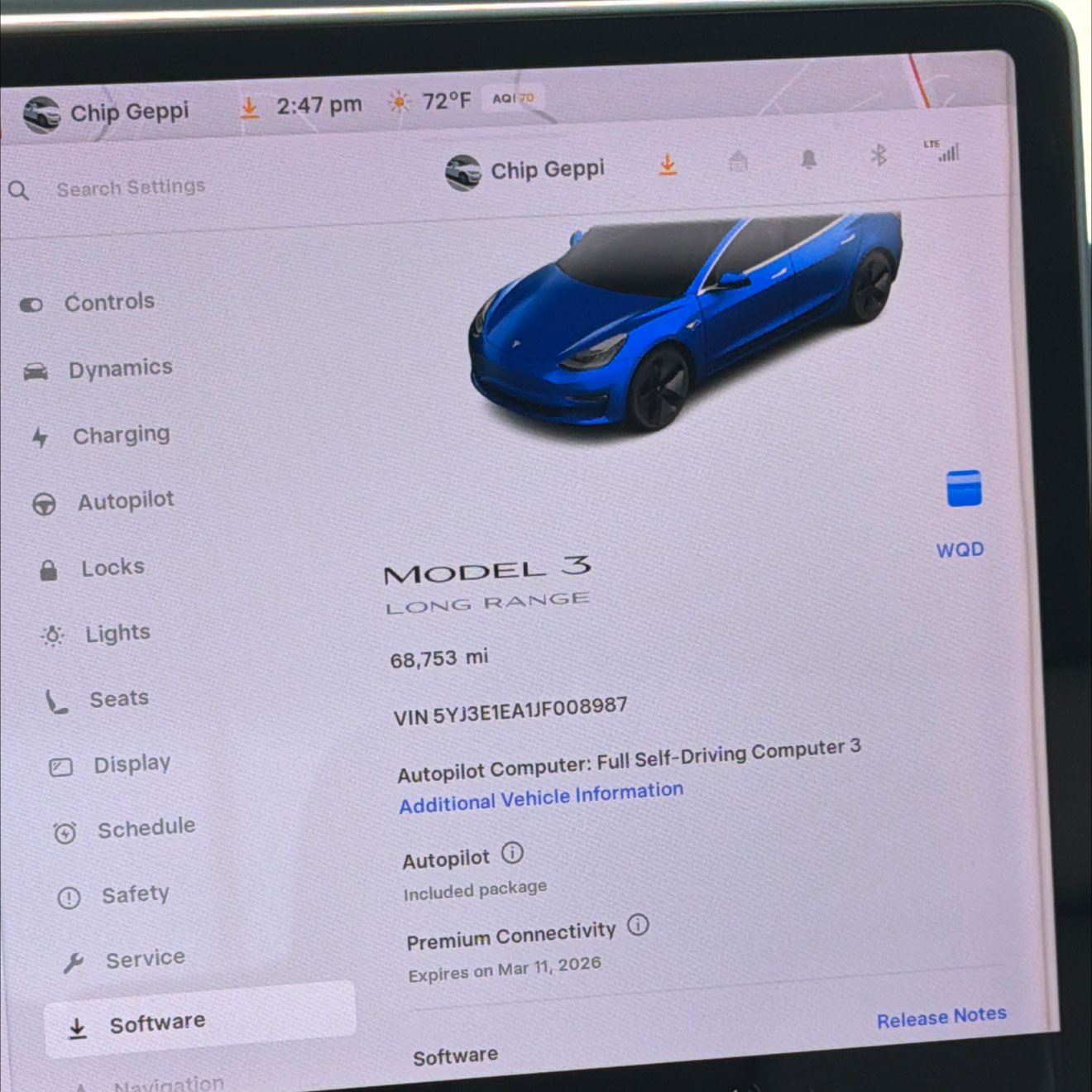 2018 Tesla Model 3 Long Range
