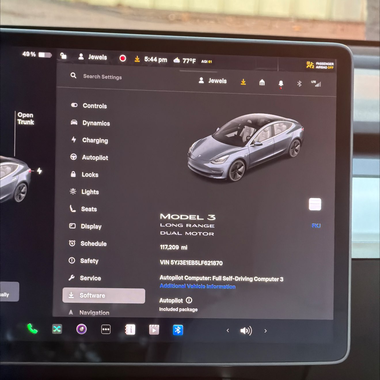 2020 Tesla Model 3 Long Range AWD