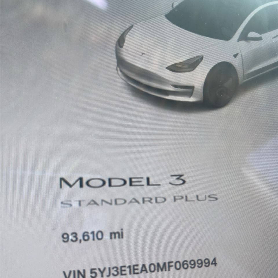2021 Tesla Model 3 Standard Range Plus RWD
