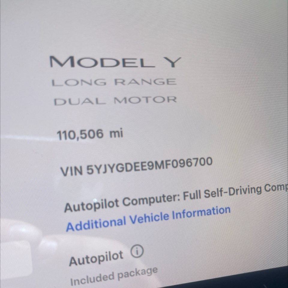 2021 Tesla Model Y Long Range AWD