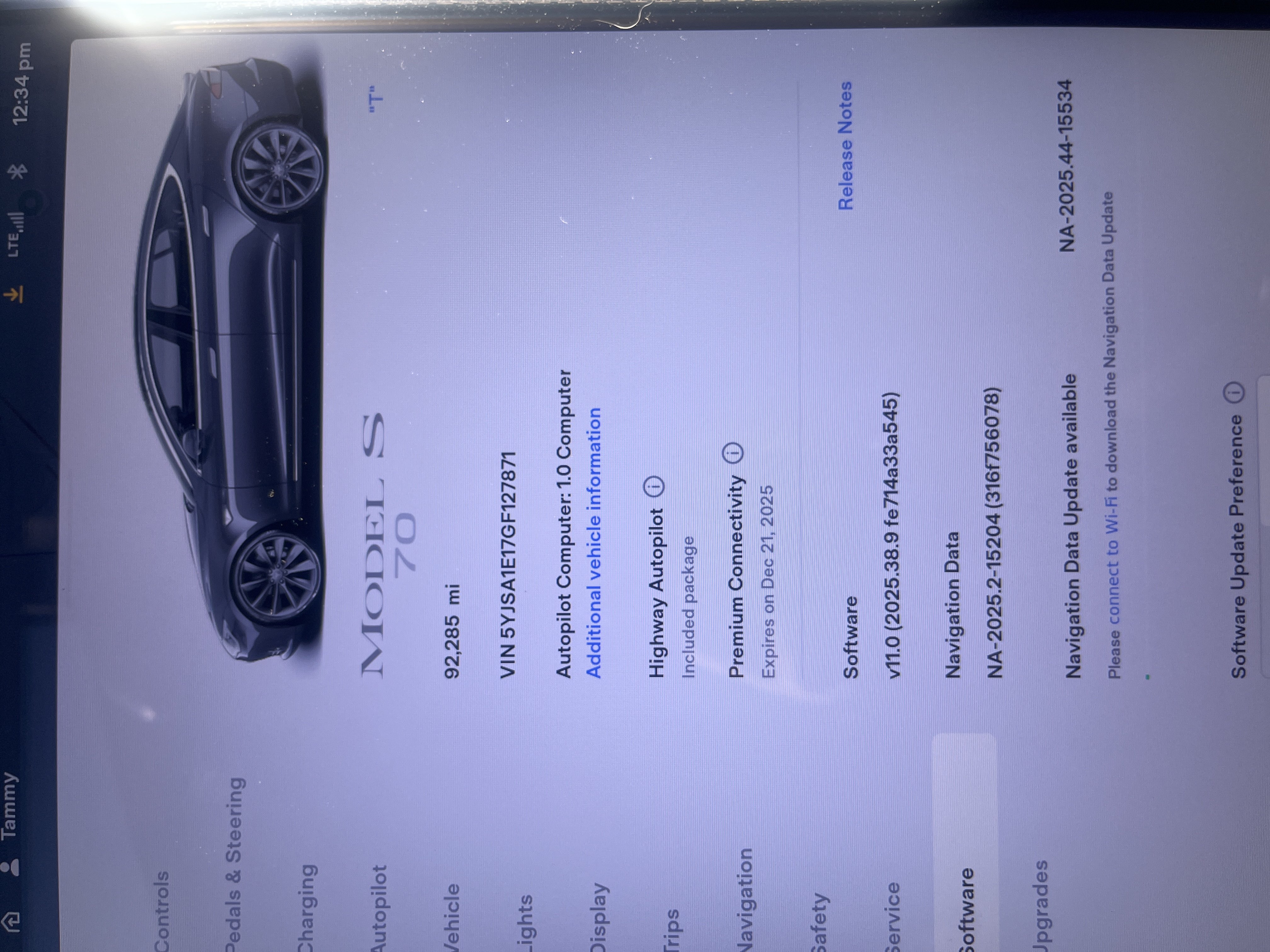2017 Tesla Model S (70 kW-hr battery pack)