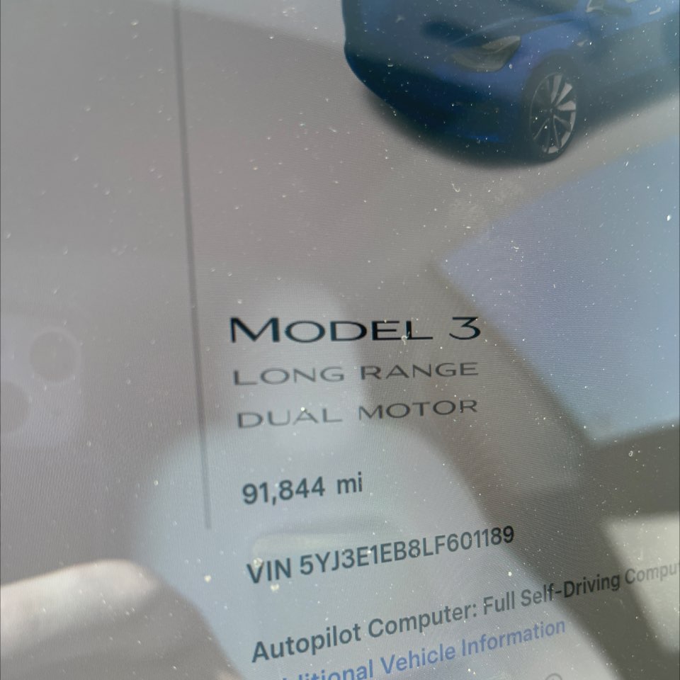 2020 Tesla Model 3 Long Range